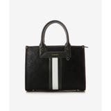 ブラック | 型押しモノグラム センターライントートバッグ(小) | & chouette