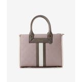 ラベンダー | 型押しモノグラム センターライントートバッグ(小) | & chouette