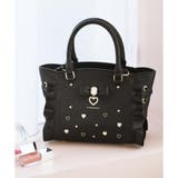 ブラック | サイドレースアップリボンビジューミニフラッター | SAMANTHAVEGA