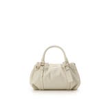 オフホワイト | タックデザインソフトレザーハンドバッグ | Samantha Thavasa