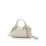 タックデザインソフトレザーハンドバッグ | Samantha Thavasa | 詳細画像12 