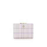 ラベンダー | チェックビジュー折財布 | & chouette