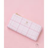 ピンク | チェックビジュー長財布 | & chouette