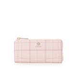 ピンク | チェックビジュー長財布 | & chouette