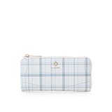 ライトブルー | チェックビジュー長財布 | & chouette