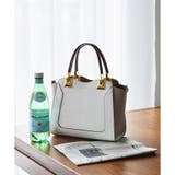 グレージュ | バイカラーハンドル金具トート | & chouette