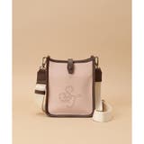 ピンクベージュ | パンチングデザイン スクエアショルダーバッグ | Samantha Thavasa