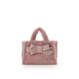 ピンクベージュ | ワンポイントリボン ファーバッグ | Samantha Thavasa