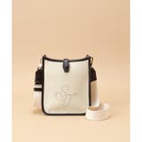 グレージュ | パンチングデザイン スクエアショルダーバッグ | Samantha Thavasa