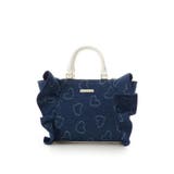 インディゴ | ハートデニムフリルハンドバッグ | SAMANTHAVEGA