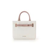 ピンクベージュ | ループツイードデザイン エムシュシュⅢ トートバッグ | Samantha Thavasa