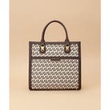 ブラウン | ST Jacquard シルエット スクエアトートバッグ | Samantha Thavasa