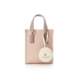 ピンク | ポーチ付き ドットロゴデザインショルダーバッグ | & chouette