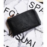 ブラック | スクエアモチーフソフトレザー フラグメントケース | Samantha Thavasa Petit Choice