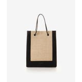 ブラック | ショッパー風カゴA4トートバッグ | SAMANTHAVEGA
