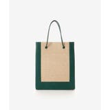 グリーン | ショッパー風カゴA4トートバッグ | SAMANTHAVEGA