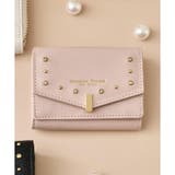 ピンク | ゴールドスタッズ ミニ折財布 | Samantha Thavasa Petit Choice