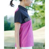 バイヤススポーティーハーフジップポロシャツ | Samantha GOLF | 詳細画像12