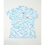 ホワイト | ロゴテープ総柄ポロシャツ | Samantha GOLF