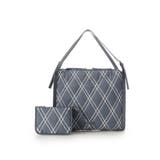 ライトブルー | マルチポーチ付き ダイヤキルティングトートバッグ | Samantha Thavasa