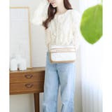 ホワイト | ロゴテープデニム風ショルダー | SAMANTHAVEGA