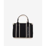 ブラック | ロゴテープデニム風トート（ミニ） | SAMANTHAVEGA