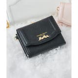 ブラック | ラメフラワービジュー 折財布 | Samantha Thavasa Petit Choice