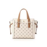 オフホワイト | モノグラム バイカラーハンドバッグ | & chouette