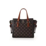 ダークブラウン | モノグラム バイカラーハンドバッグ | & chouette