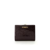 レッドパープル | エナメルハート型押し 折財布 | Samantha Thavasa Petit Choice