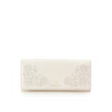 オフホワイト | レース刺繍 長財布 | Samantha Thavasa Petit Choice