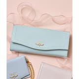 ミント | クリアハートビジュー 長財布 | Samantha Thavasa Petit Choice
