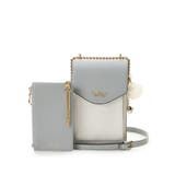 ダルブルー | ファスナーチャーム付き スマホショルダー | Samantha Thavasa Petit Choice