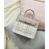 グレージュ | チェック柄エムシュシュⅢ トートバッグ | Samantha Thavasa