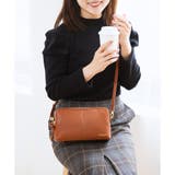 ブラウン | センターステッチミニショルダーバッグ | Samantha Thavasa Petit Choice