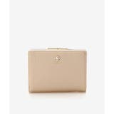 ベージュ | ビジュー口金二つ折り財布 | & chouette