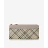 オフホワイト | チェック柄長財布 | & chouette