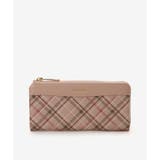 ピンク | チェック柄長財布 | & chouette