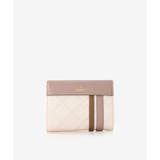 オフホワイト | 型押しモノグラム スポーティーライン口金２つ折り財布 | & chouette