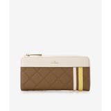 ブラウン | 型押しモノグラム スポーティーラインラウンド長財布 | & chouette