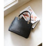 スクエアフォルムリング金具ハンドバッグ | Samantha Thavasa | 詳細画像8 