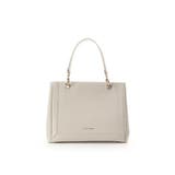 ベージュ | スクエアフォルムリング金具ハンドバッグ | Samantha Thavasa