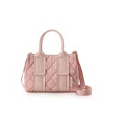 ピンクベージュ | ダイヤ型キルティングハンドバッグ | & chouette