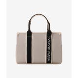 グレー | ロゴテープキャンバスハンドバッグ（小） | SAMANTHAVEGA