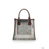 ダークブラウン | 「スティッチ」コレクション チュールバッグ | Samantha Thavasa