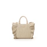 オフホワイト | ラメフリルハンドバッグ | SAMANTHAVEGA