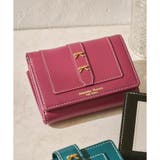 ワインレッド | ダブルリボン 折財布 | Samantha Thavasa Petit Choice