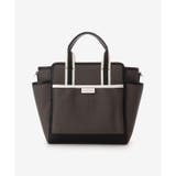 キャンバス風フェイクレザー トートバッグ | & chouette | 詳細画像1 