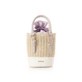 オフホワイト | 巾着デザインかごショルダーバッグ | & chouette