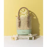 ミント | 巾着デザインかごショルダーバッグ | & chouette